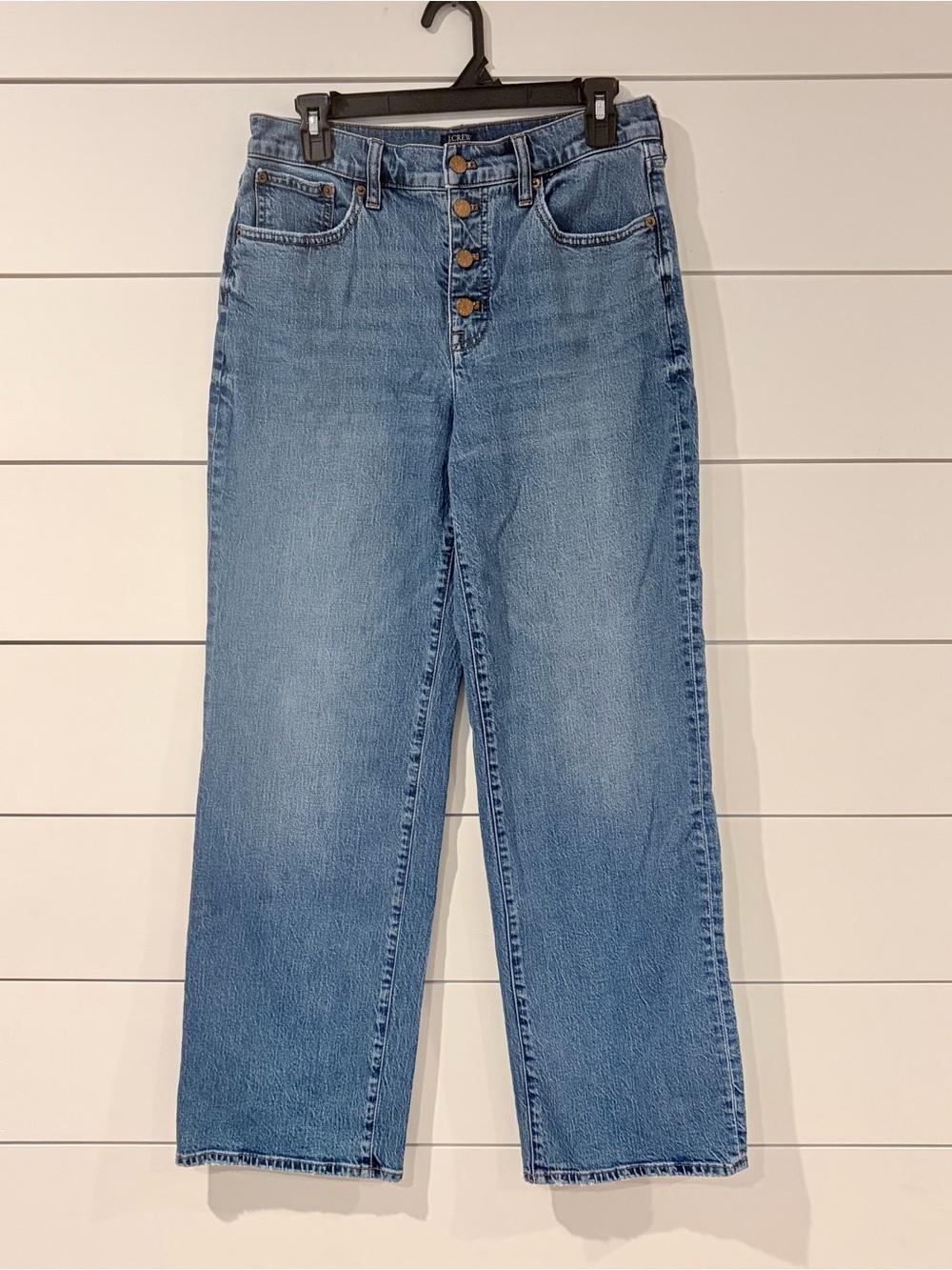 J.Crew Wide Leg Jeans 29 Button Fly Vintage Y2K Americana Model Off Duty